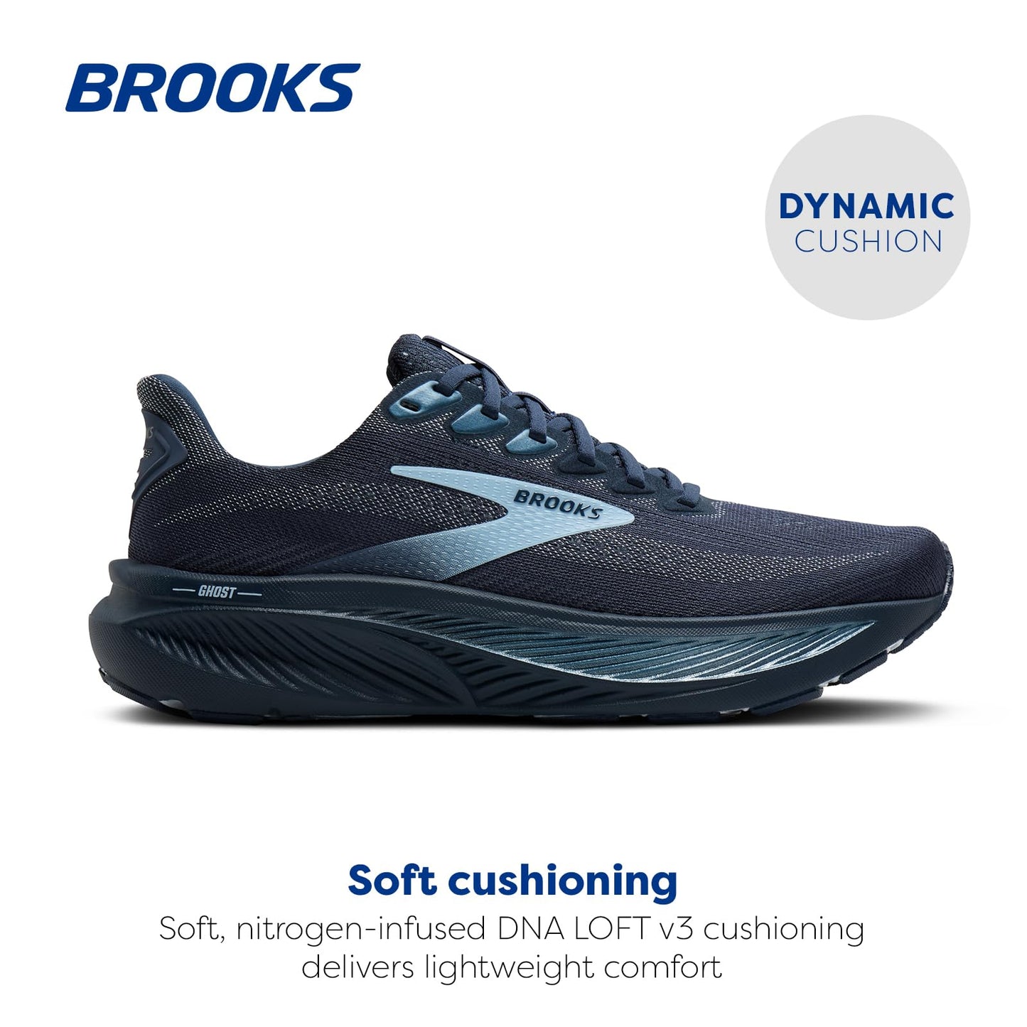 Brooks Women’s Ghost 17 Neutral Running Shoe - Spellbound/Skyway - 13 Medium