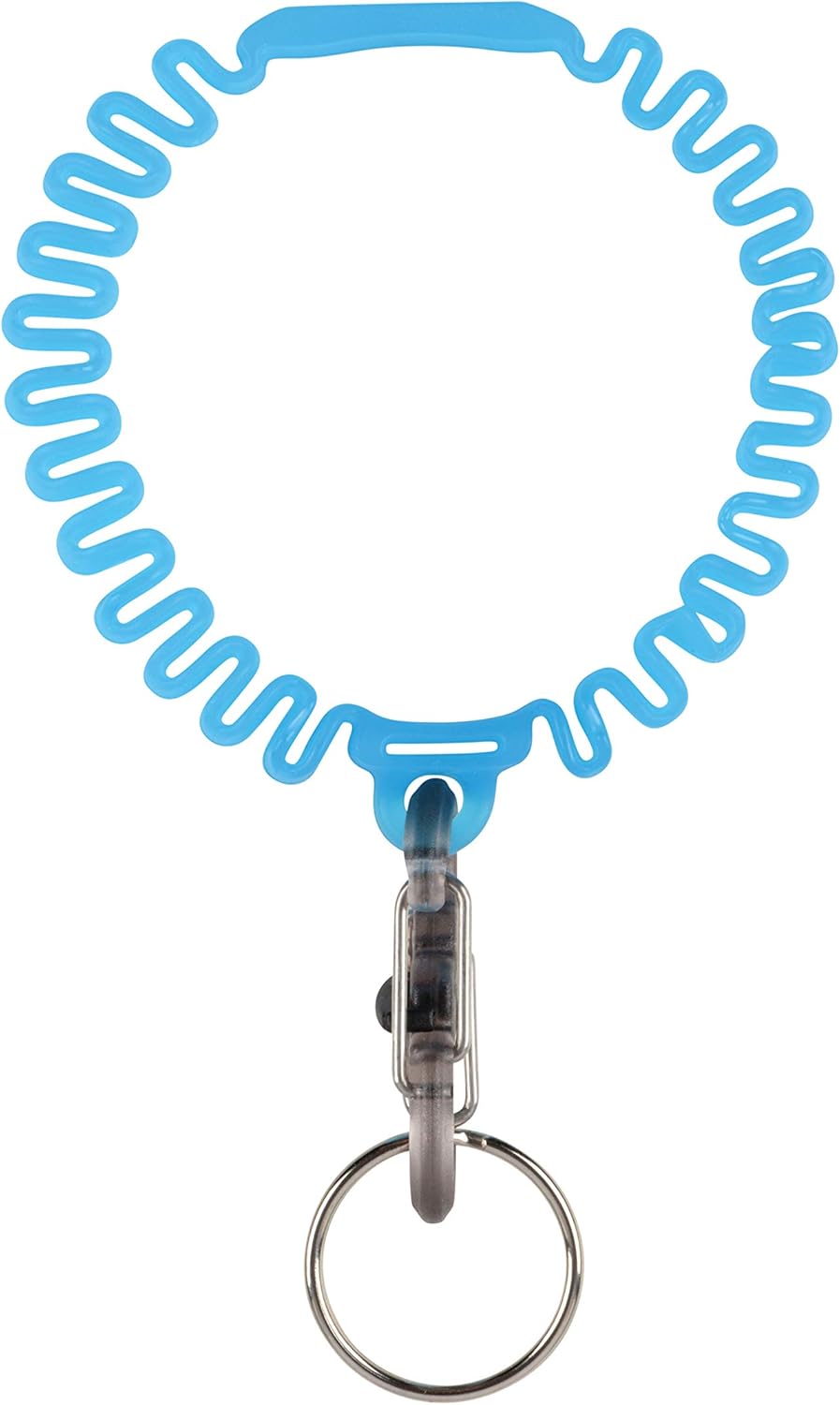 Nite Ize KWB-03-R6 Key Band-It, Stretch Wristband Key Chain With S-Biner Clip, Blue