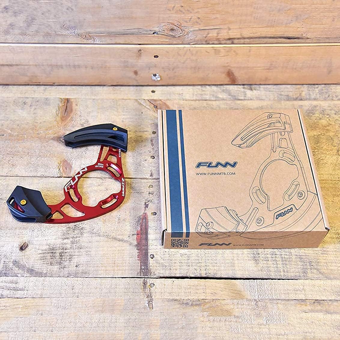 Funn Zippa AM Chain Guide, ISCG05 Interface, BSA Adapter Included, 32T-38T, Mountain Bike Chain Protector