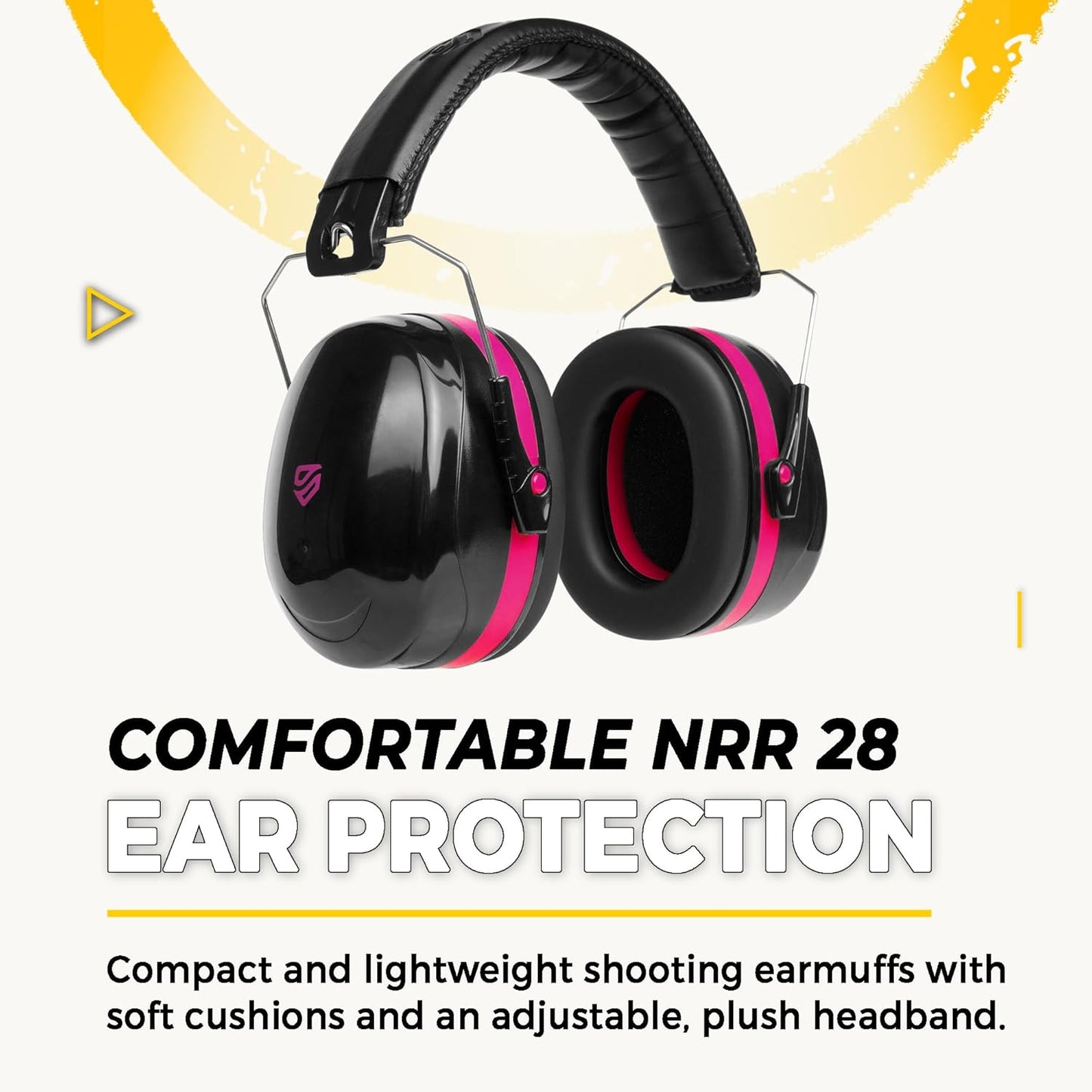TradeSmart High-Performance Earmuffs for Shooting Range & Shooting Eye Protection Glasses + Firearm Confidence Course