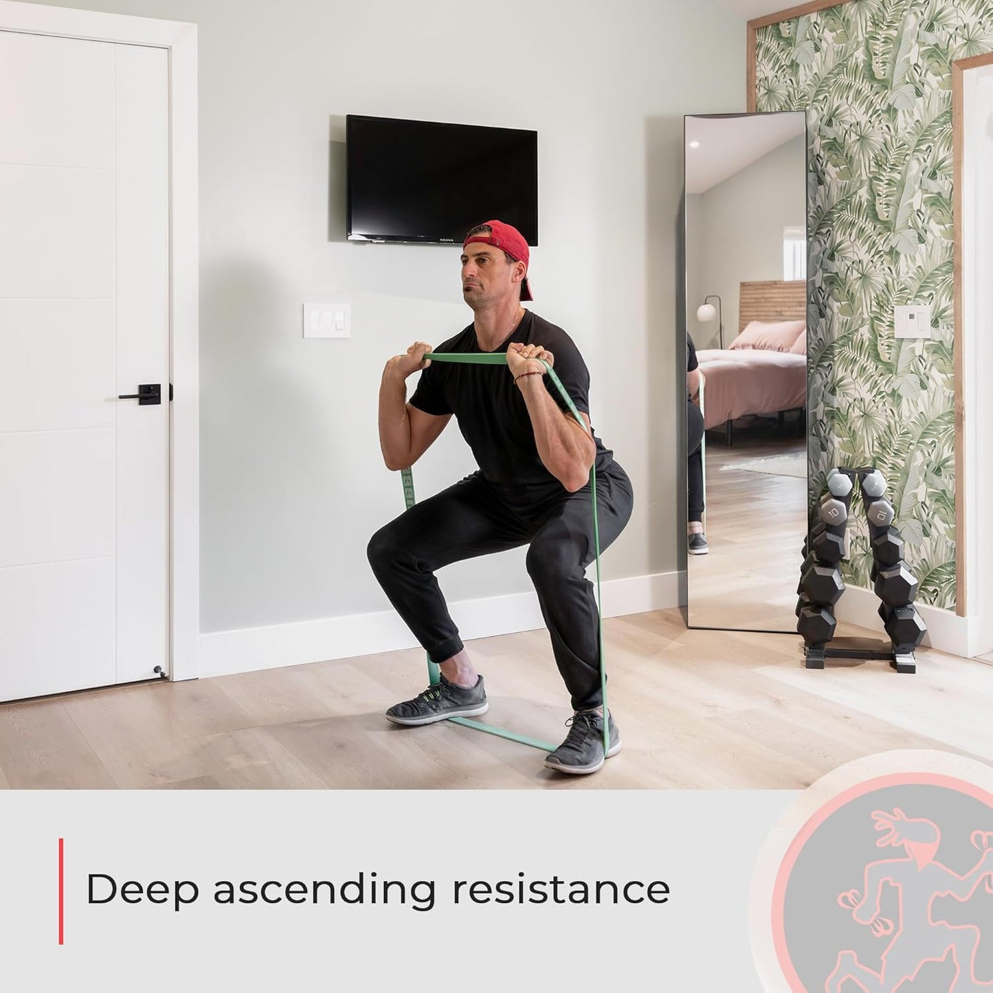 Rounded Edge Resistance Bands - Compact & Lightweight Fitness Bands for All Levels