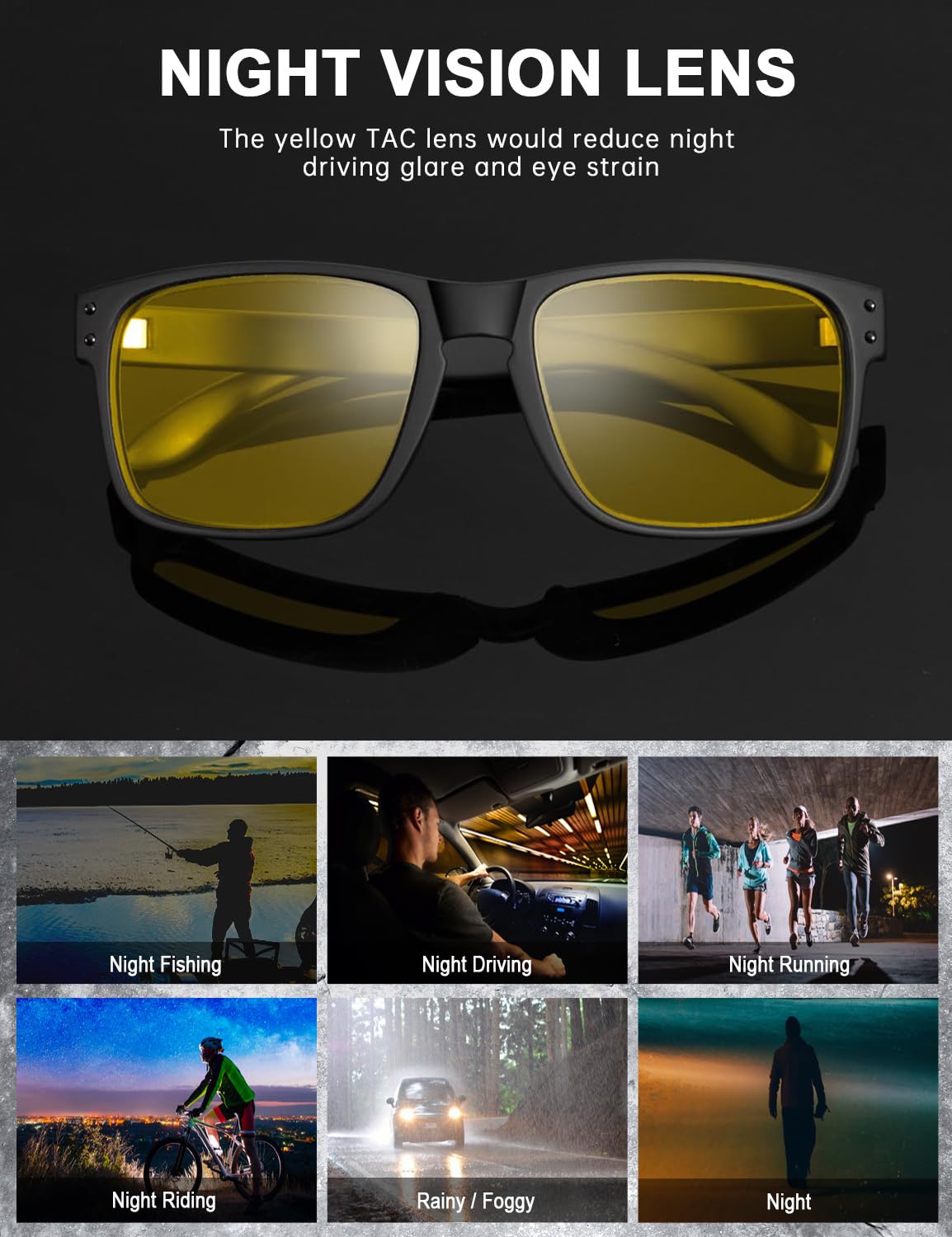 KALIYADI Polarized Sunglasses for Men and Women Vintage Style Sun Glasses for Fishing Running Driving with UV Protection