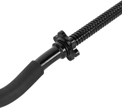 CAP Barbell RB-48T2B Super Curl Bar, Black, 48"