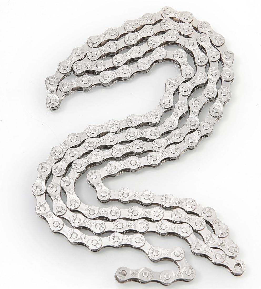 FSC 6,7,8 Speed 116L Bicycle Chains, Silver,Gold (1/2x3/32-Inch)