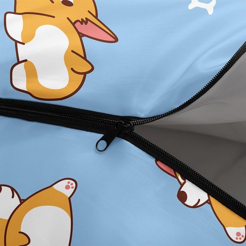 Smell Sunshine Kids Sleeping Bag for Boys Girls,Cute Puppy Print-Lightweight Warm Portable Outdoor Indoor-Waterproof Cold Weather Resistant Sleeping Bag for Camping Hiking(Puppy)