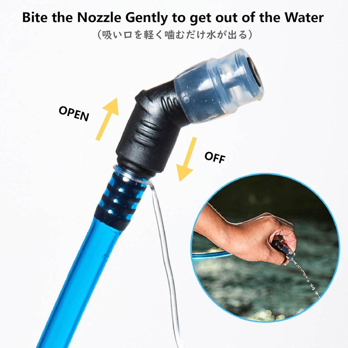 JEELAD TPU Hydration Bladder Water Bladder Ultra-Durable Water Storage Bladder for Hydration Backpacks Outdoor Hiking Running Cycling Camping Climbing