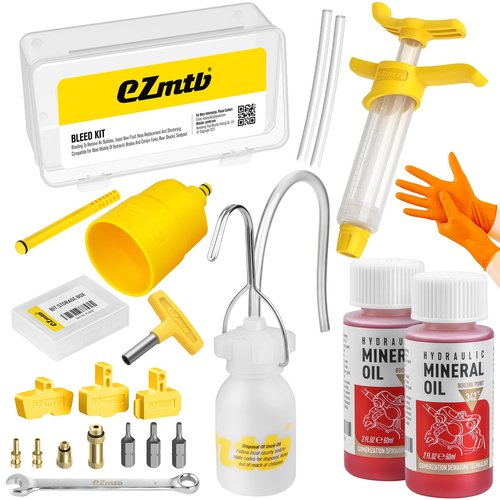YOUMAYSTORY Brake Bleed Kit for Shimano Hydraulic Brakes, Brake Fluid Change Hydraulic Kits, Including High Performance Brake Fluid Mineral Oil 120ml
