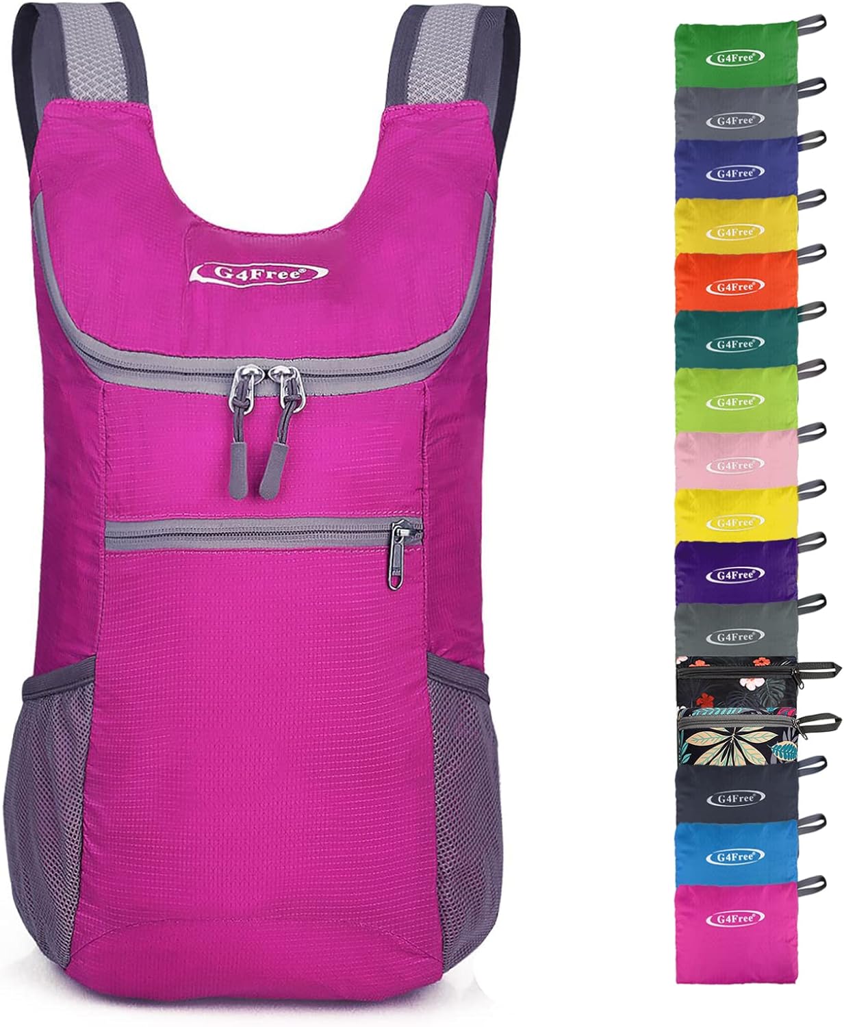 G4Free Lightweight Packable Hiking Backpack for Men Women Small Hiking Daypacks Foldable Shoulder Pack Casual Outdoor Bag 11L