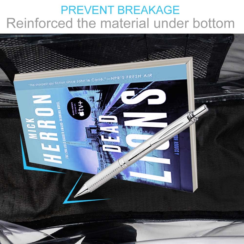 FTJCF 3PSC Clear Backpack, Heavy Duty Transparent Bookbag for Girls Women, Stadium Approved See Through Backpack Set (Black Sequins)