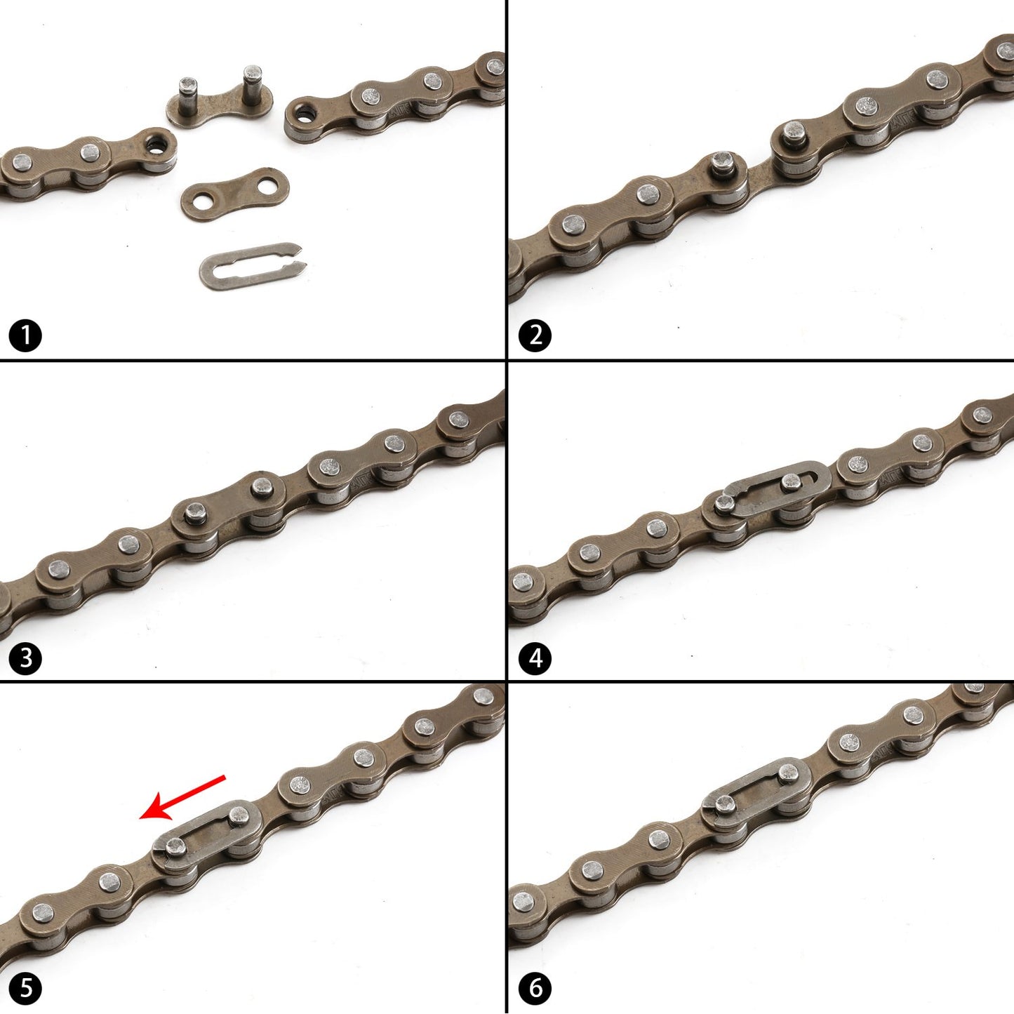 ZONKIE Bike Chain Single-Speed, Bicycle Chain 1 Speed, 1/2 × 1/8 inch,116 Links