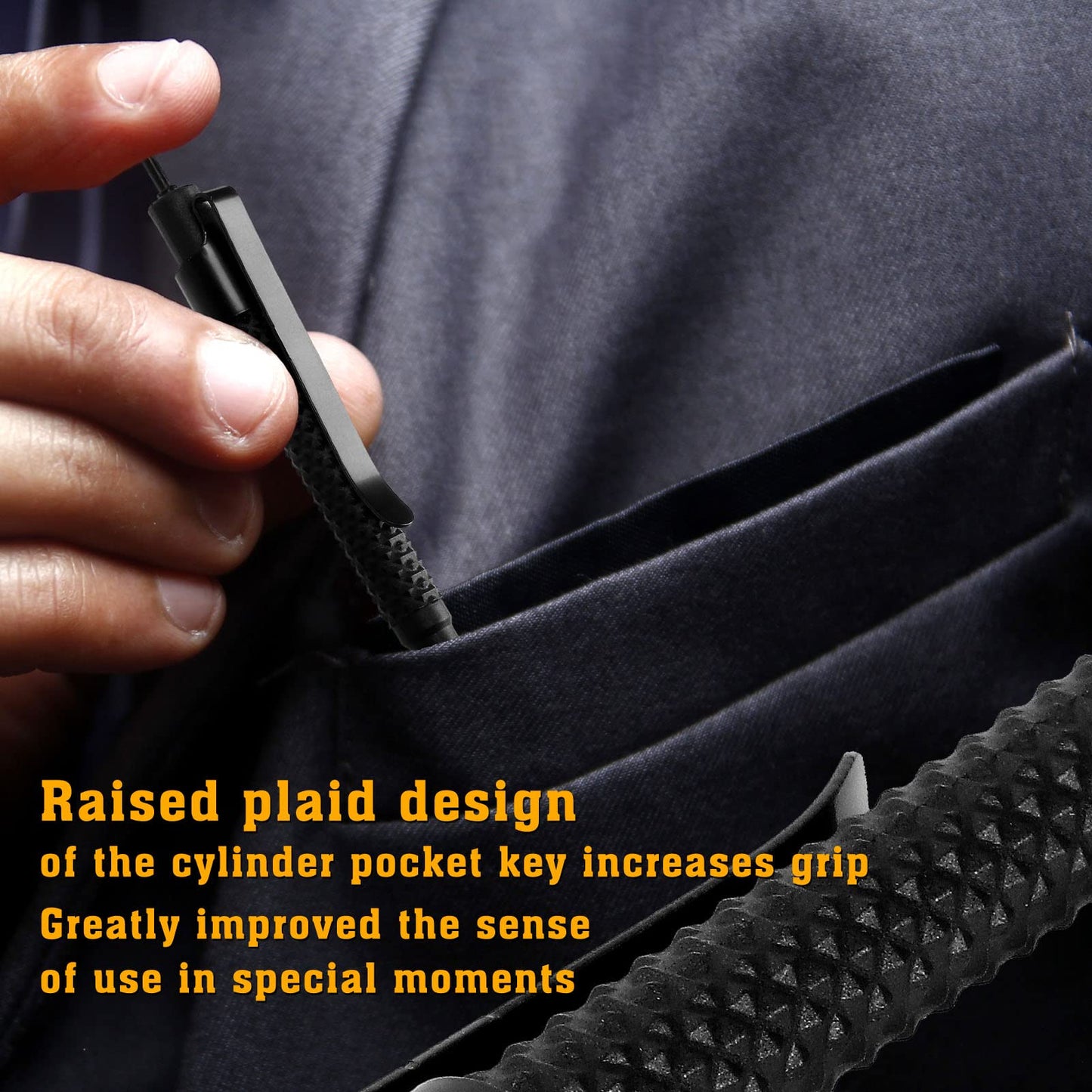 JOTOVO Pocket Handcuff Key Strong Polymer Finish, Universal Police Cuff Keys Clip for All Standard Series Hand Cuffs - 2PCS