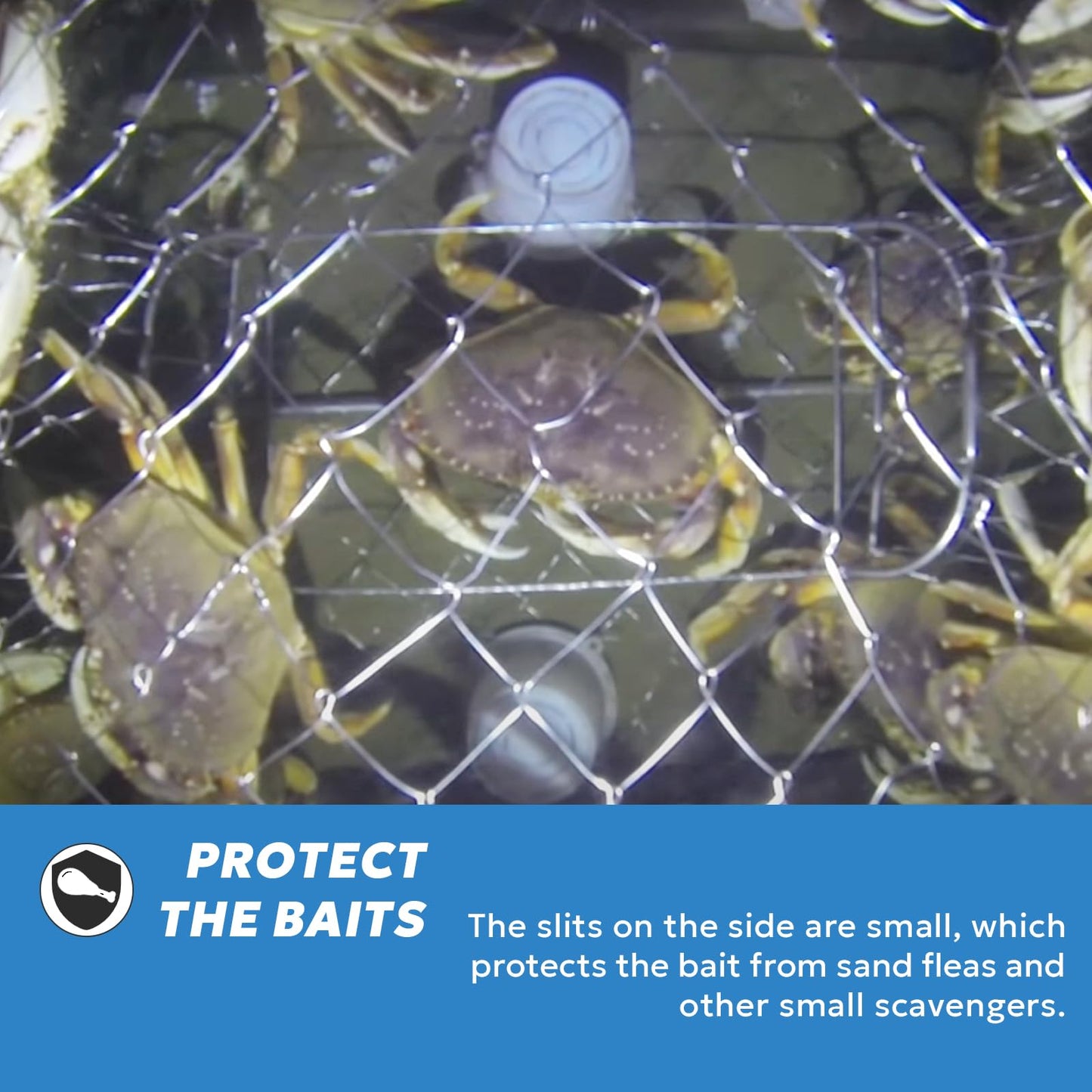 A1FISHER Plastic Vented Bait Jar Cup 1/2 Liter with Lid, White,3 Packs