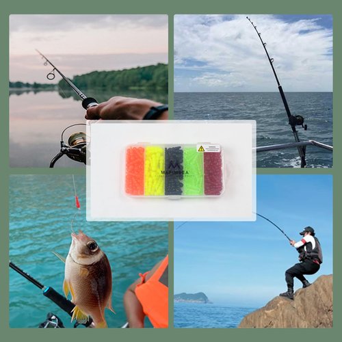 MAFIMOEA 150pcs Stacked Fishing Beads Plastic Fishing Bead Lure Tackle Tapered Bead Fishing for Trout Walleye Perch Spinner Rig Lure Making Supplies Saltwater Freshwater