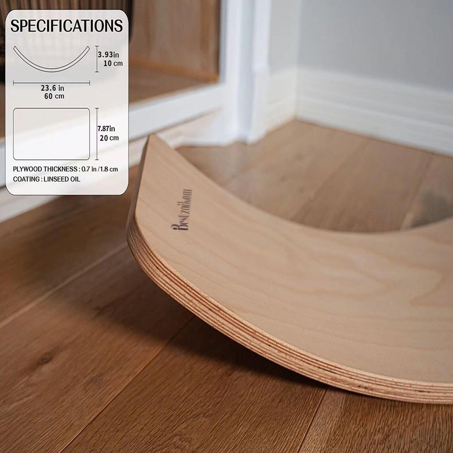 Balance Board for Kids, Toddlers, Teens, and Adults - Wobble Board, Open Ended Montessori Waldorf Learning Toy, Wood Toys, Gifts