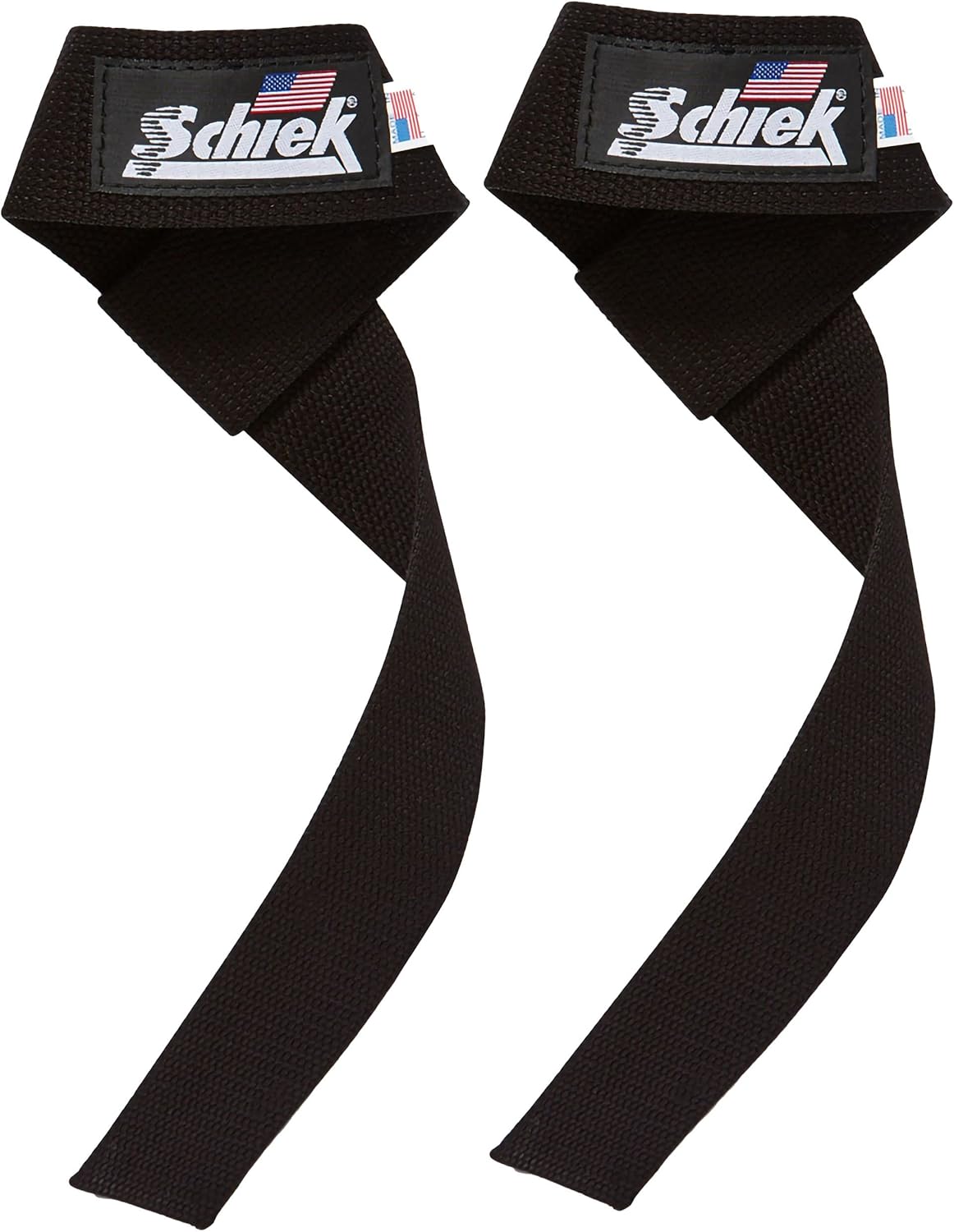 Schiek Sports Model 1000-BLS Basic 20" Lifting Straps - Black