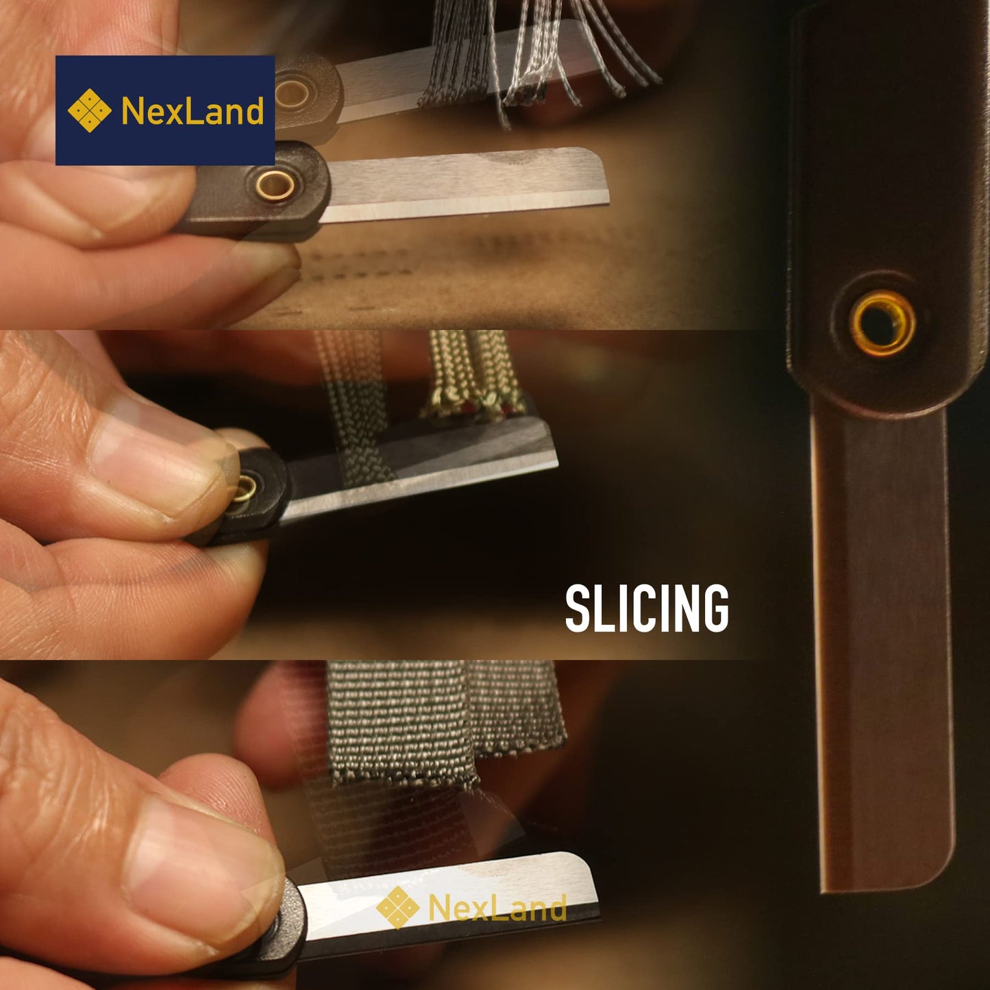 NexLand CK1 Folding Ceramic Razor Blade, Micro EDC Escape Knife Survival Tool 2pcs