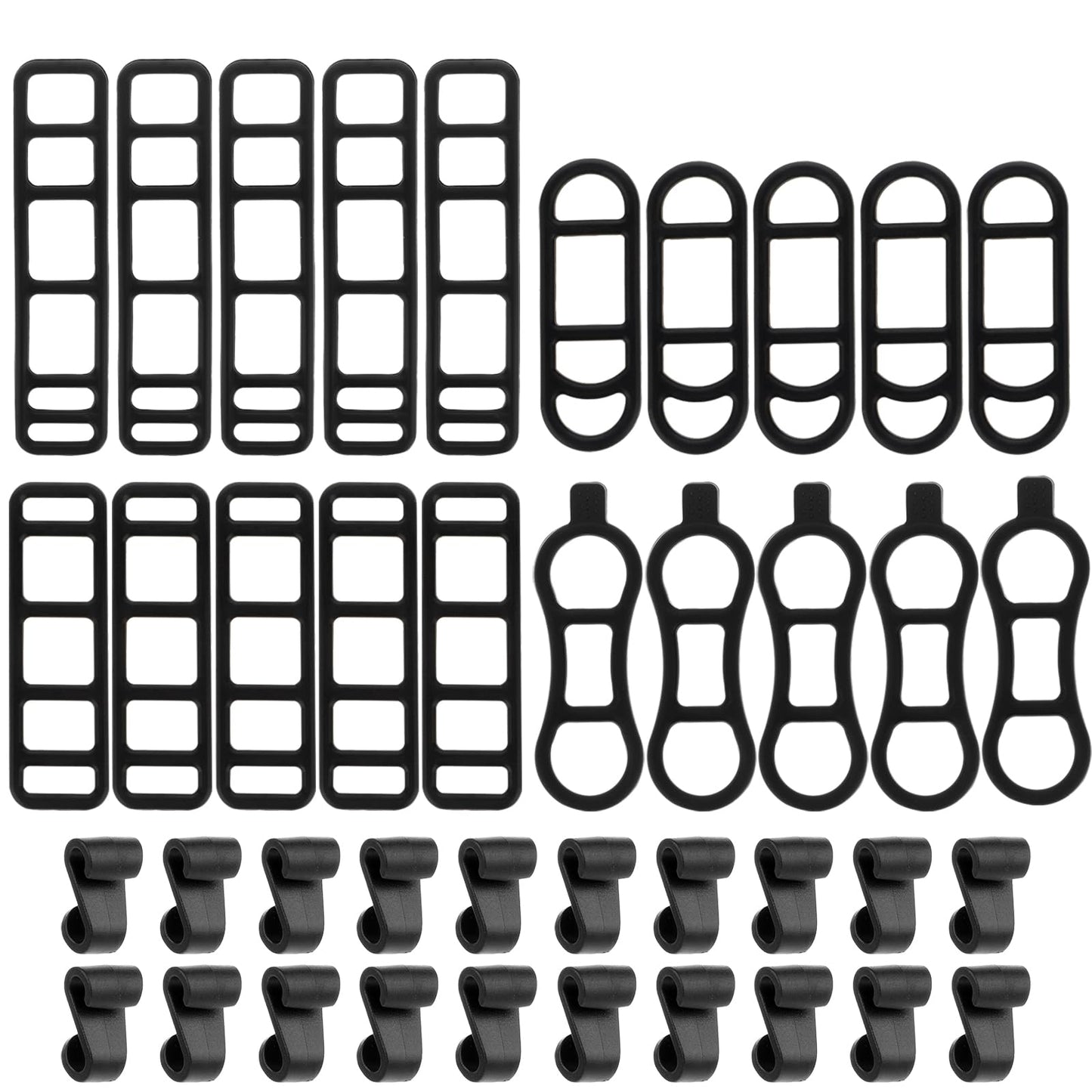 40 Pcs Bicycle Light Silicone Straps Bike Silicone Mount Band Rubber Straps Bike Light Mount Bike Flashlight Mount for Cell Phones Speaker Lights Holder Bicycle Handlebar Bicycle Light Sets(Multisize)