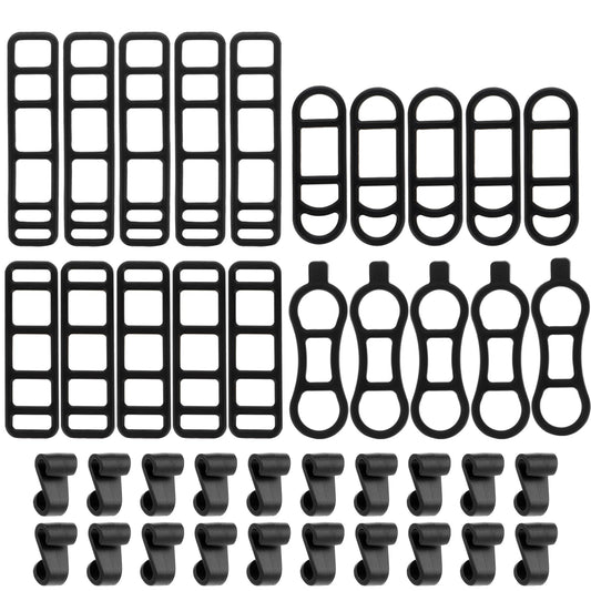 40 Pcs Bicycle Light Silicone Straps Bike Silicone Mount Band Rubber Straps Bike Light Mount Bike Flashlight Mount for Cell Phones Speaker Lights Holder Bicycle Handlebar Bicycle Light Sets(Multisize)