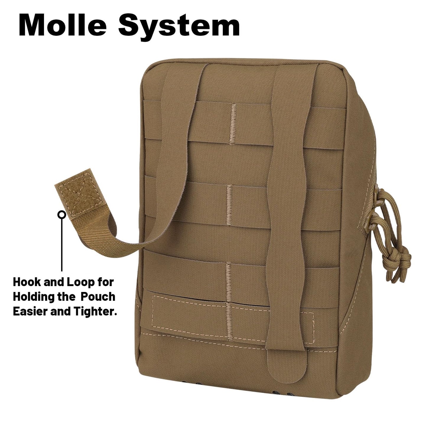 Admin Molle Pouch, Tactical General Purpose Utility Accessories Pouches EDC Gp Pouch for Vest as Expanded Storage Bag