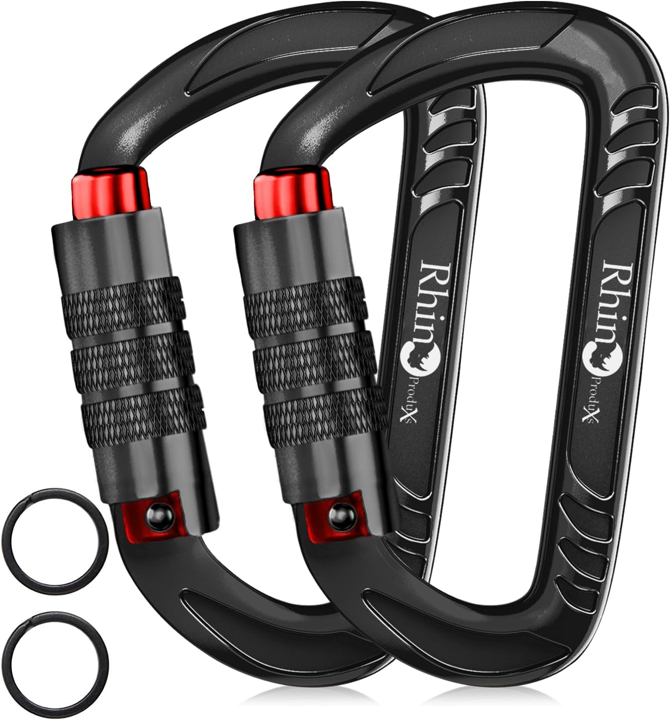 12kN (2697 lbs) Heavy Duty, Locking, Auto Locking, Wiregate Carabiner Clips, for Securing Pets, Outdoor, Camping, Hiking, Hammock, Dog Leash Harness, Keychains