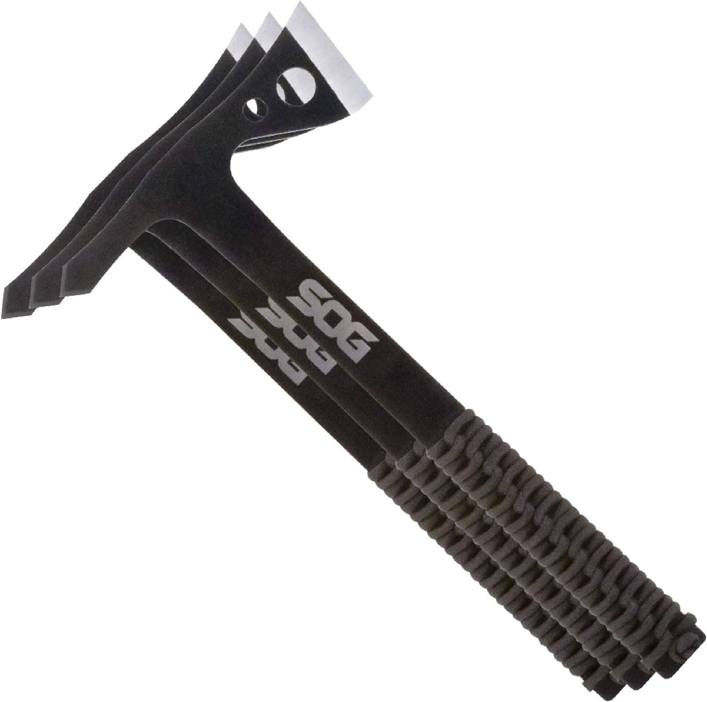 Throwing Knives Set - 3 Pack SOG Specialty One-Piece Steel with Nylon Sheath & Paracord Handles