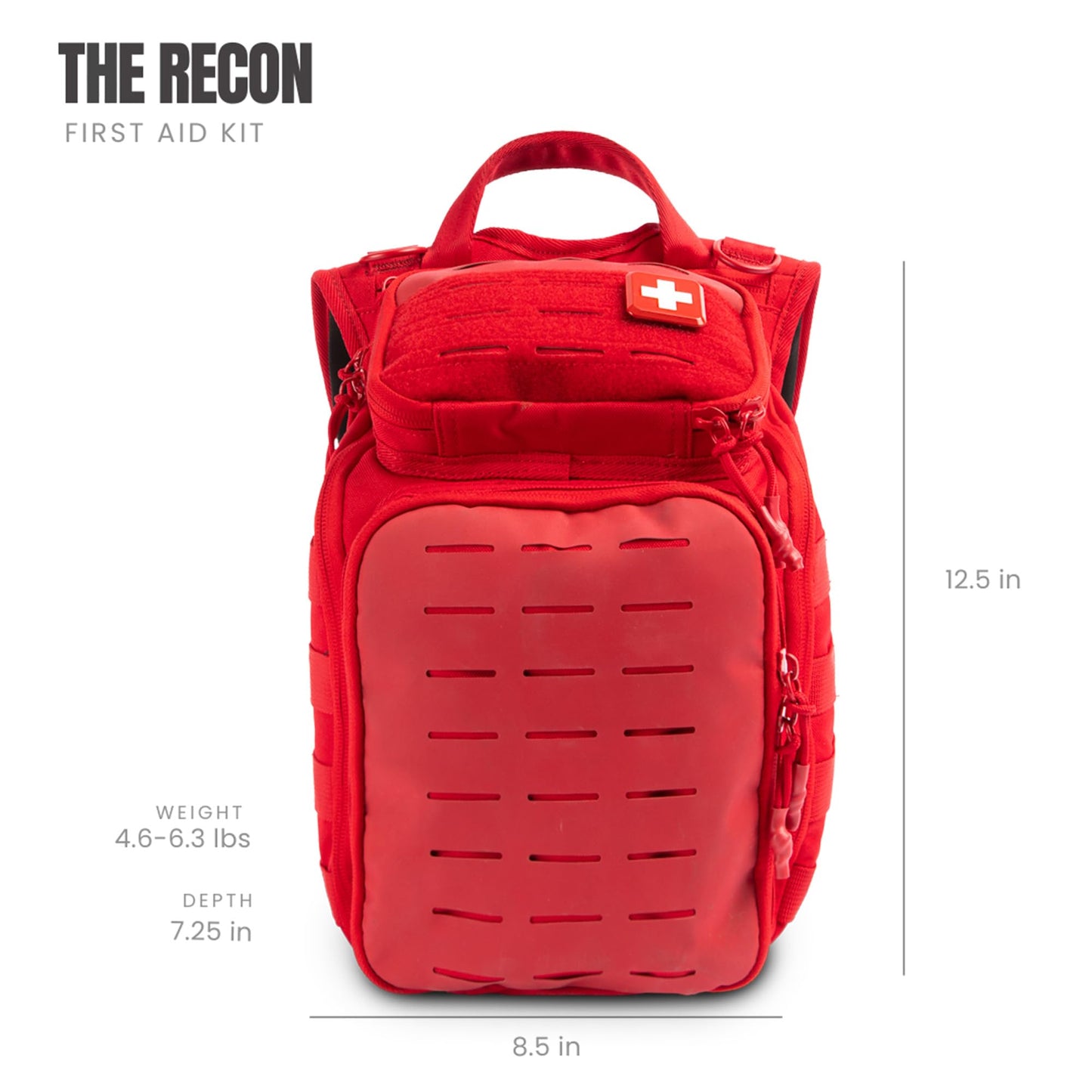 My Medic Recon PRO - HSA FSA First Aid Kit - 250+ First Aid and Survival Essentials, Supplies, & Must Have IFAK for Home, Car, Office or Business - Red