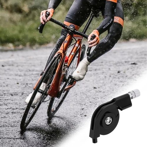 Lwuey V Brake Stroke Converter, Folding Bike V Brake Tension Adapter Brake Cable Aluminum Alloy CNC Machining Caliper Regulator Tensioning Adjust Gear Modification Tool for Road Cycling(Black)