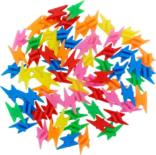 Juroicessry 72Pcs Colorful Bike Spoke Beads Mixed Color Small Bike Wheel Spoke Decorations，Bike Components and Parts