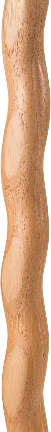 Brazos Trekking Pole Hiking Stick for Men and Women Handcrafted of Lightweight Wood and made in the USA, Tan Oak, 55 Inches