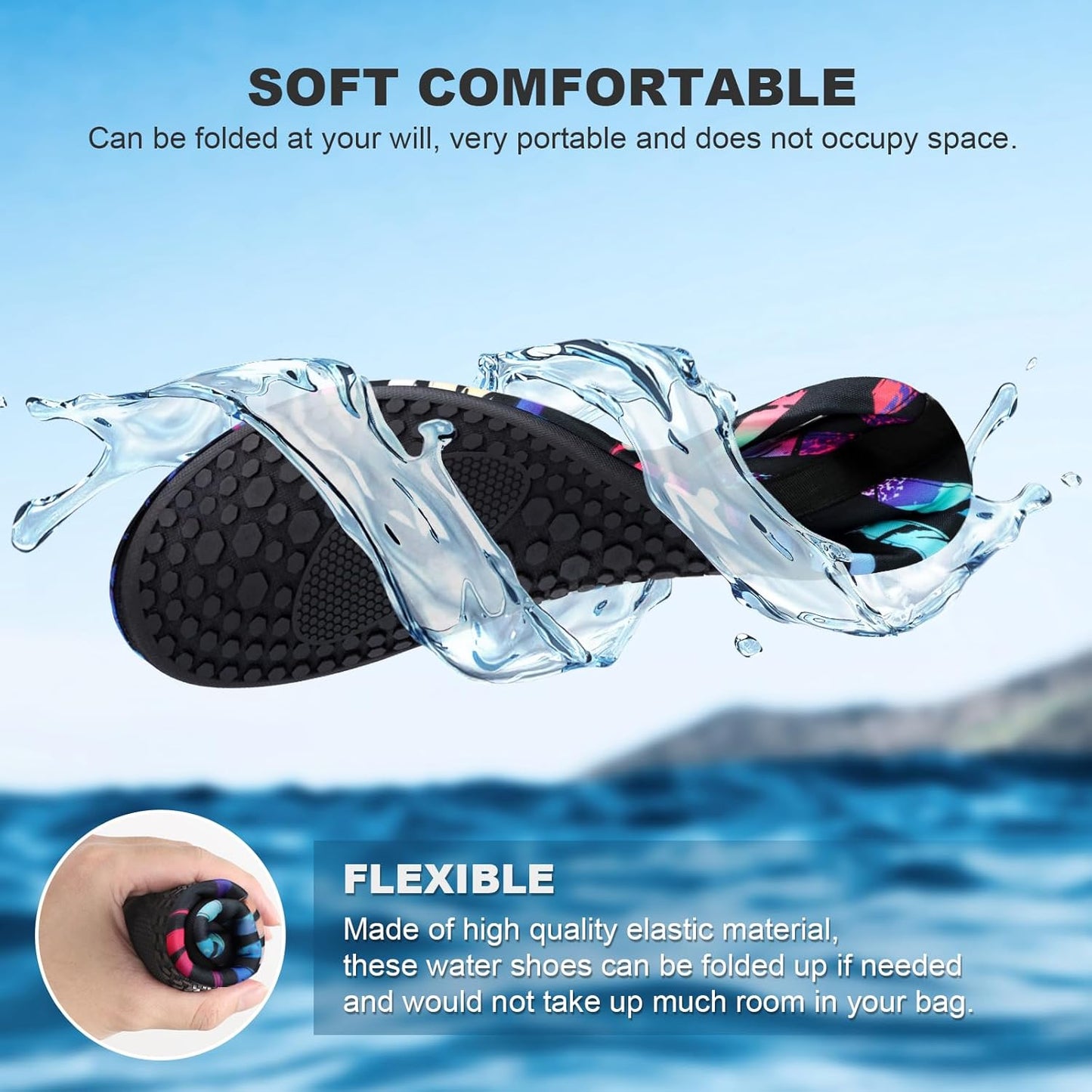 Quick-Dry Tanamo Water Shoes | Aqua Socks for Men & Women | Beach & Pool