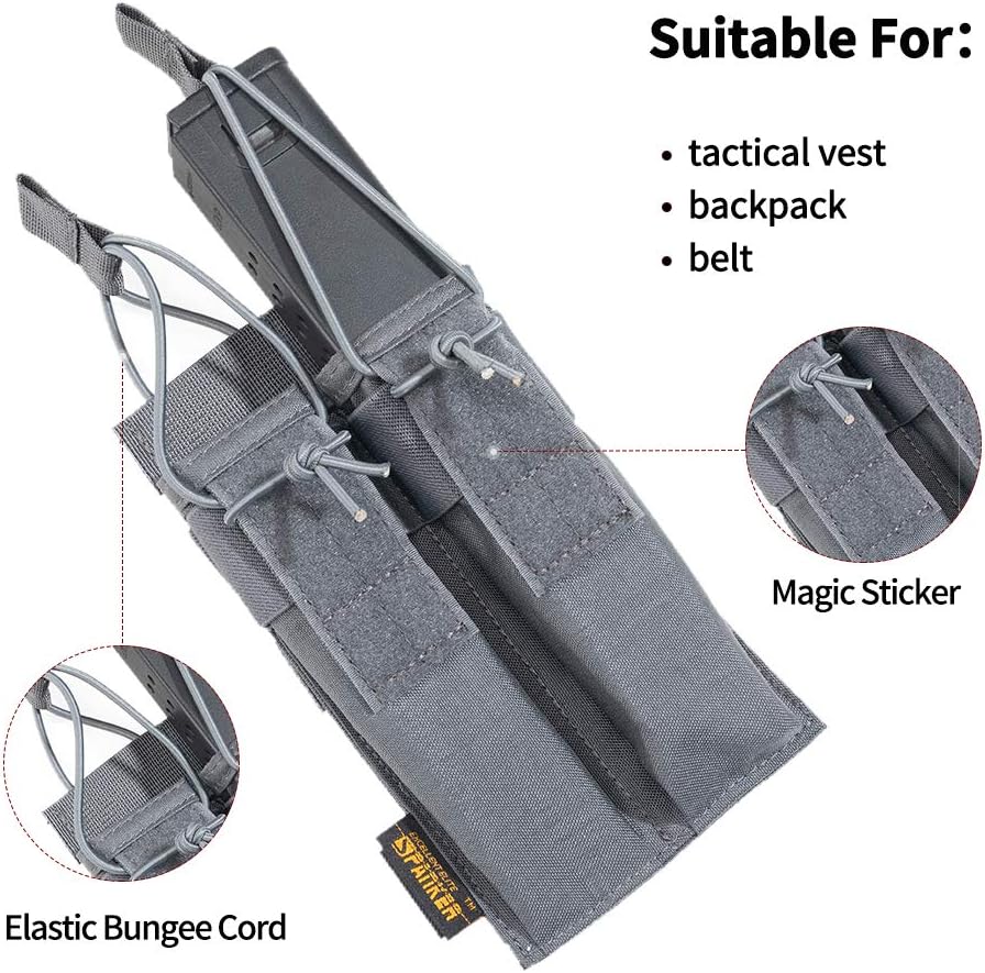 EXCELLENT ELITE SPANKER Open Top Single/Double/Triple Kriss Mag Pouch Tactical Molle MP7 Magazine Pouch