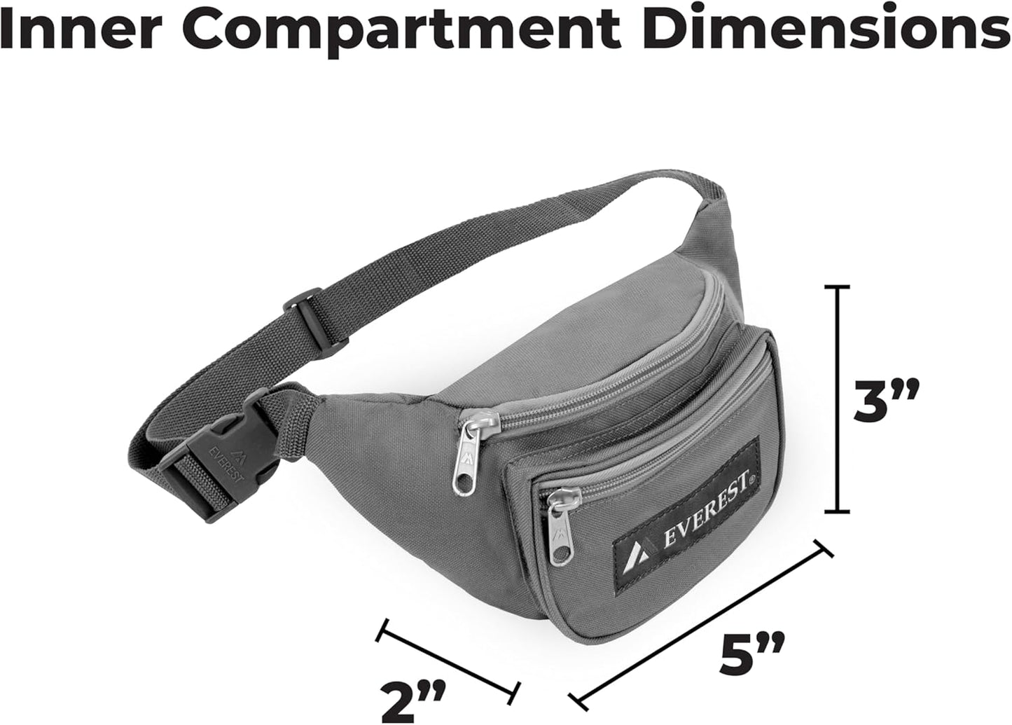 Everest Junior Waist Pack - Coral, One Size | Durable & Stylish Fanny Pack