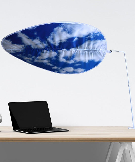 Office Cubicle Desk Shade | Relaxing Cloud Design & Easy Assembly | Office Desk Shade for Cubicle & Light Blocker | Overhead Light Shield & Cover to Block Sun or Indoor Ceiling Lights | Cubicle Shade