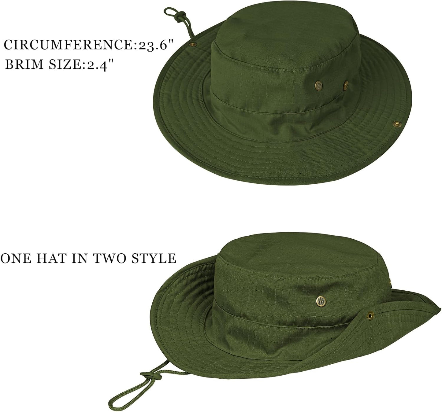 UPF 50+ Sun Hat | Foldable Boonie Hat for Men & Women | Fishing & Hiking