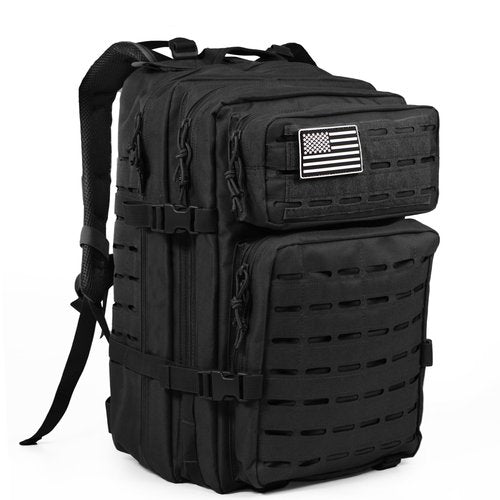 TUOWEI New Military Tactical Backpack - Large 45L Army 3 Day Assault Pack Molle Bag Daypack Hiking Trekking Rucksack for Men Women