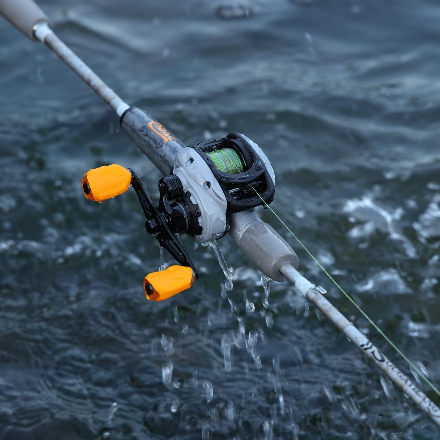 Sougayilang Spinning& Casting Fishing Rod Combos with Graphite 2Pc Blanks Fishing Reel for Bass Fishing (Casting with Right Handed, 6'0" Medium- Fast- 2piece)