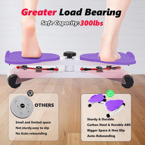 Wooa Waist Twister Machine Exercise, Twist Board for Exercise, Waist Twisting Machine, Adjustable Waist Twister Board Waist Sculptor Twist Exercise Machine, Ab Twister Board