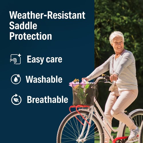 Bikeroo Comfort Bike Seat Cushion - Padded Gel Cover for Exercise, Mountain & Road Bikes, Universal Fit for Peloton & Stationary Bikes