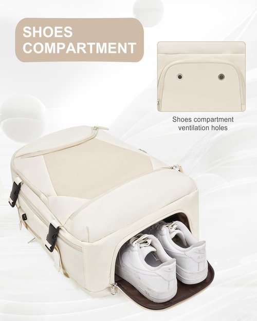 wepadre Travel Backpack Carry On Flight Approved Personal Item Backpack Carry On Backpack For Women Personal Item Travel Bag Mochila De Viaje Beige