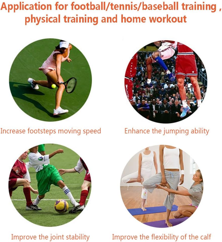 Ankle Resistance Training Speed and Agility Training Tool Ankle Resistance Bands for Football Basketball Taekwondo Yoga Boxing Soccer Kick Boxing Thai Punch Karate Running