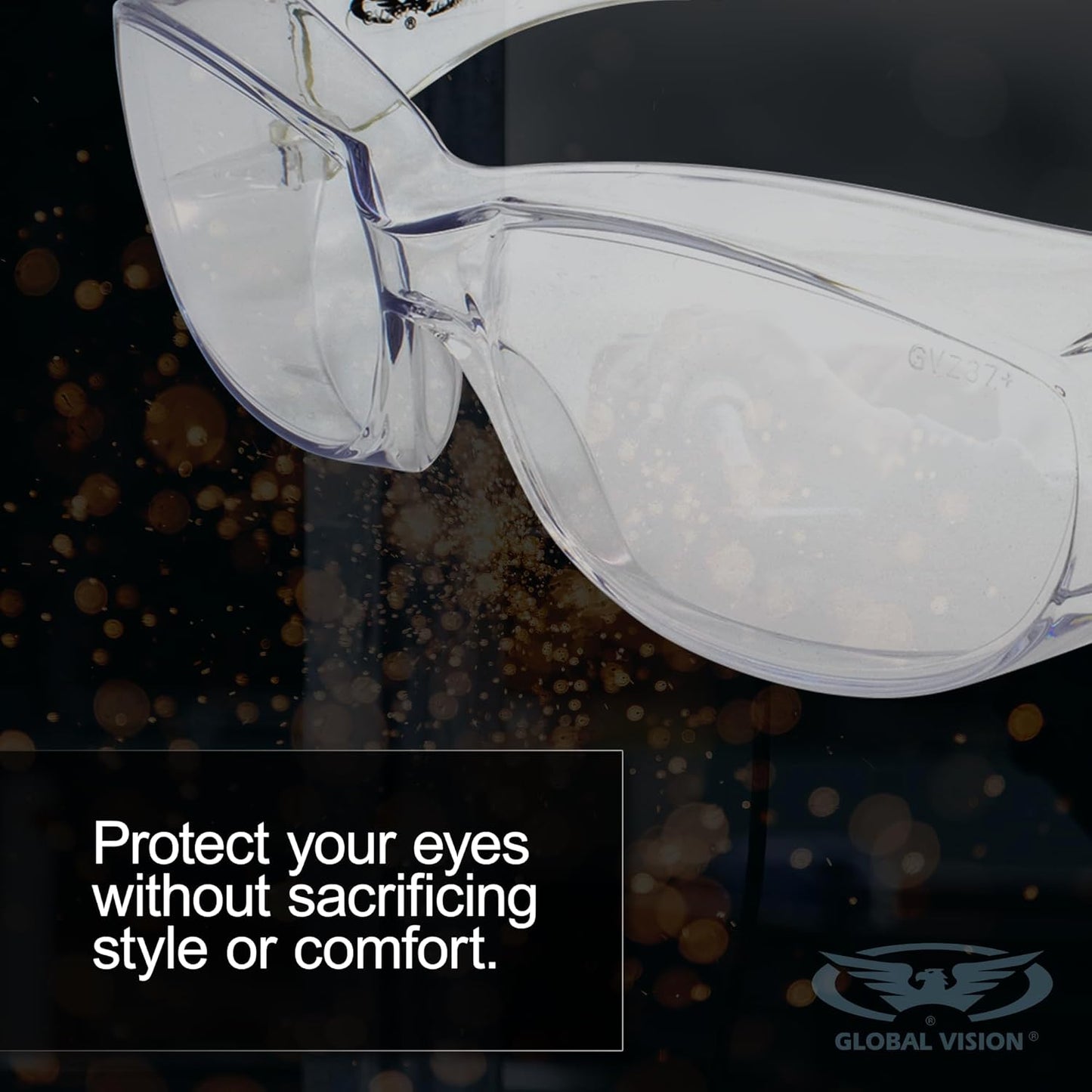 Safety Glasses - Global Vision Eyewear Oversite Series, Impact-Resistant & Stylish