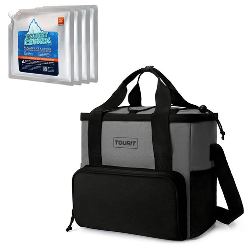 TOURIT Insulated Lunch Cooler Bag with Reusable Ice Packs for Coolers Long Lasting