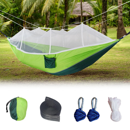 FYeang Camping Hammock, Lightweight Portable Hammock with Mosquito Net,Hammock with Bug Net,Tree Hammocks for Outside,Travel Hammock,Hammock Camping for Traveling Hiking