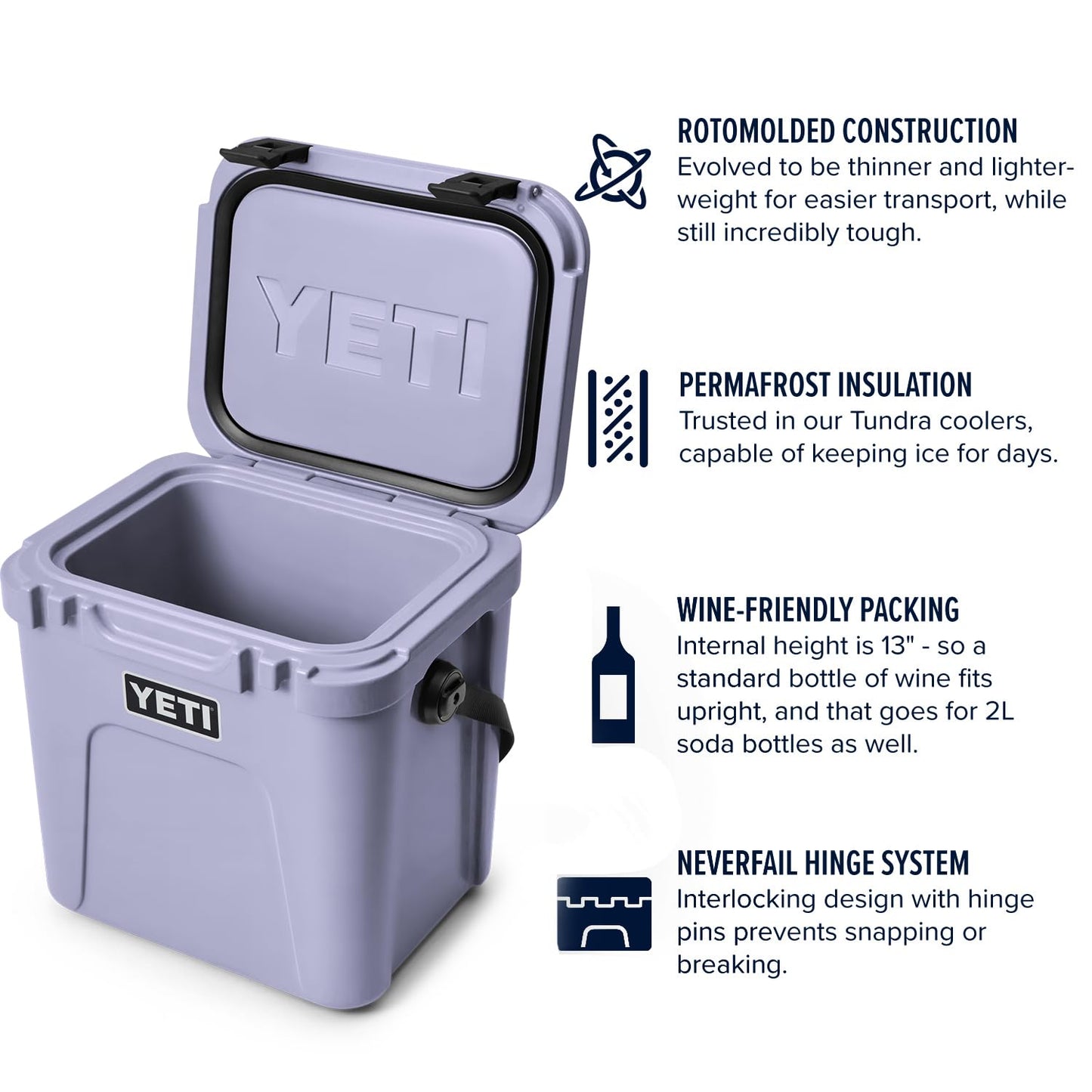 Yeti Roadie 24 Hard Cooler Cosmic Lilac