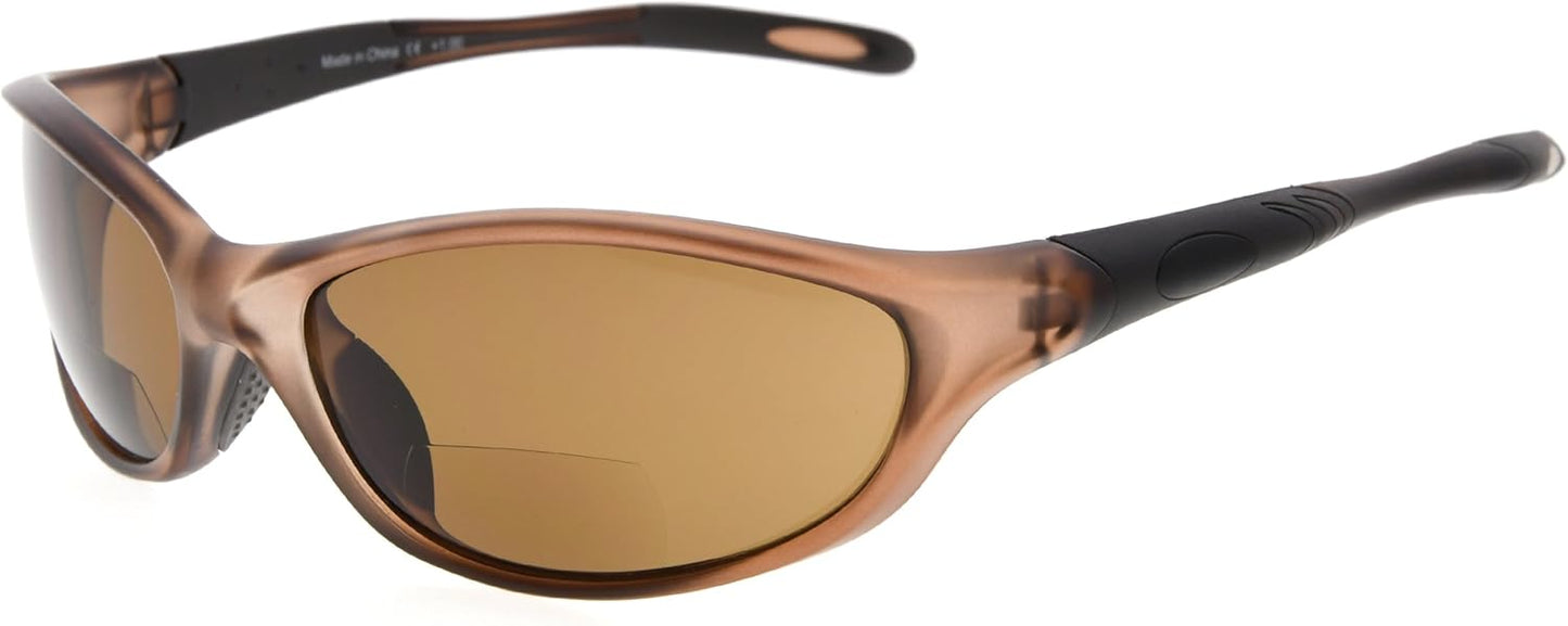 Eyekepper TR90 Frame Bifocal Sports Sunglasses Baseball Running Fishing Driving Golf Softball Hiking Sunshine Readers