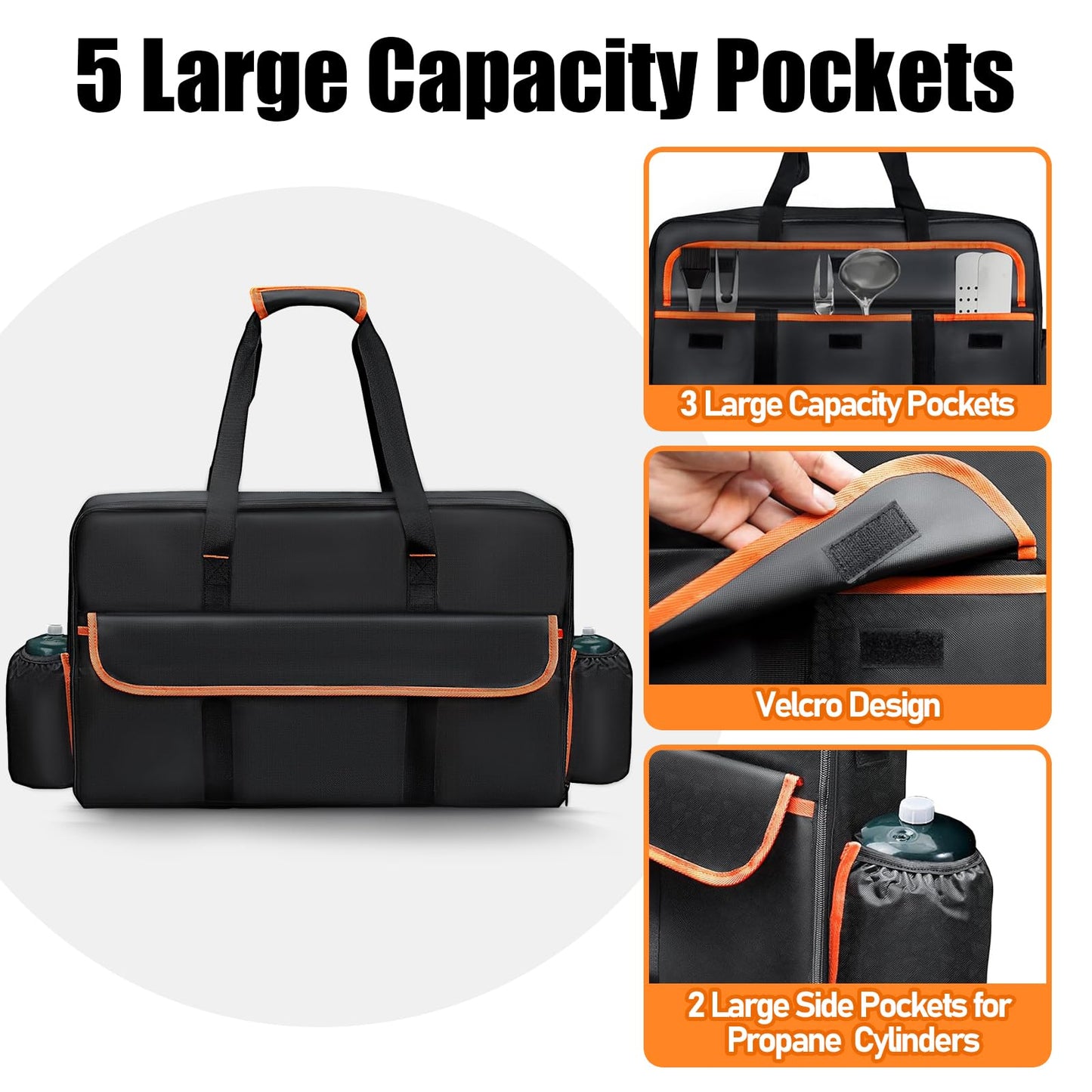 Amerbro Stove Carrying Case Compatible with Coleman, Stove Carry Bag Compatible with Coleman Gas Camping 2 Burner Stove, Triton Stove, for Camp Chef Everest 2 Burner Stove Camp Stove