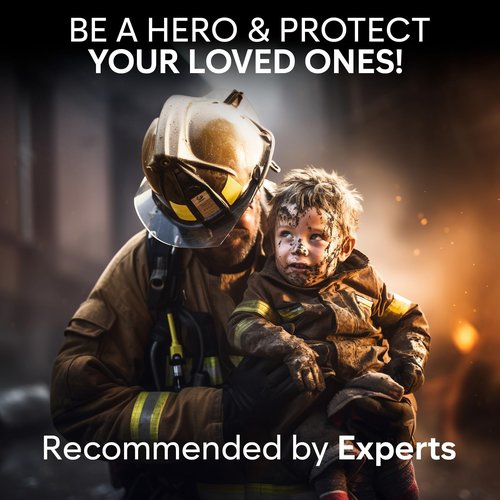 KP Emergency Fire Blanket - 4 Pack 40” x 40” - Be a Hero & Save Your Home - Fire Suppression Blanket for Kitchen, Fire Blanket for Home and Kitchen, Fiberglass Fire Blanket