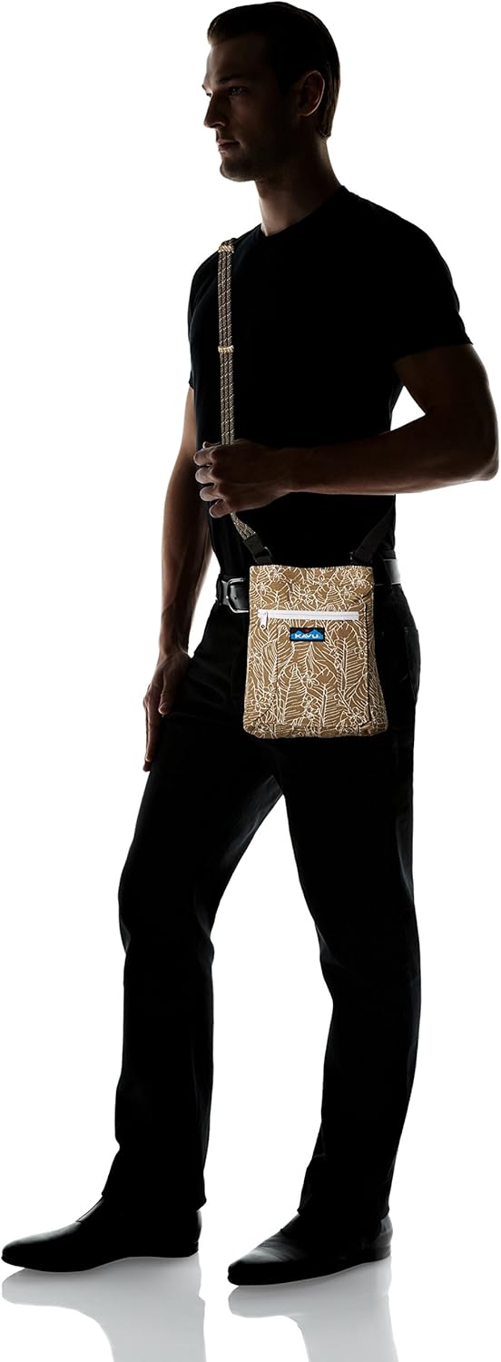KAVU Keepalong Semi Padded Sling Canvas Rope Crossbody Bag