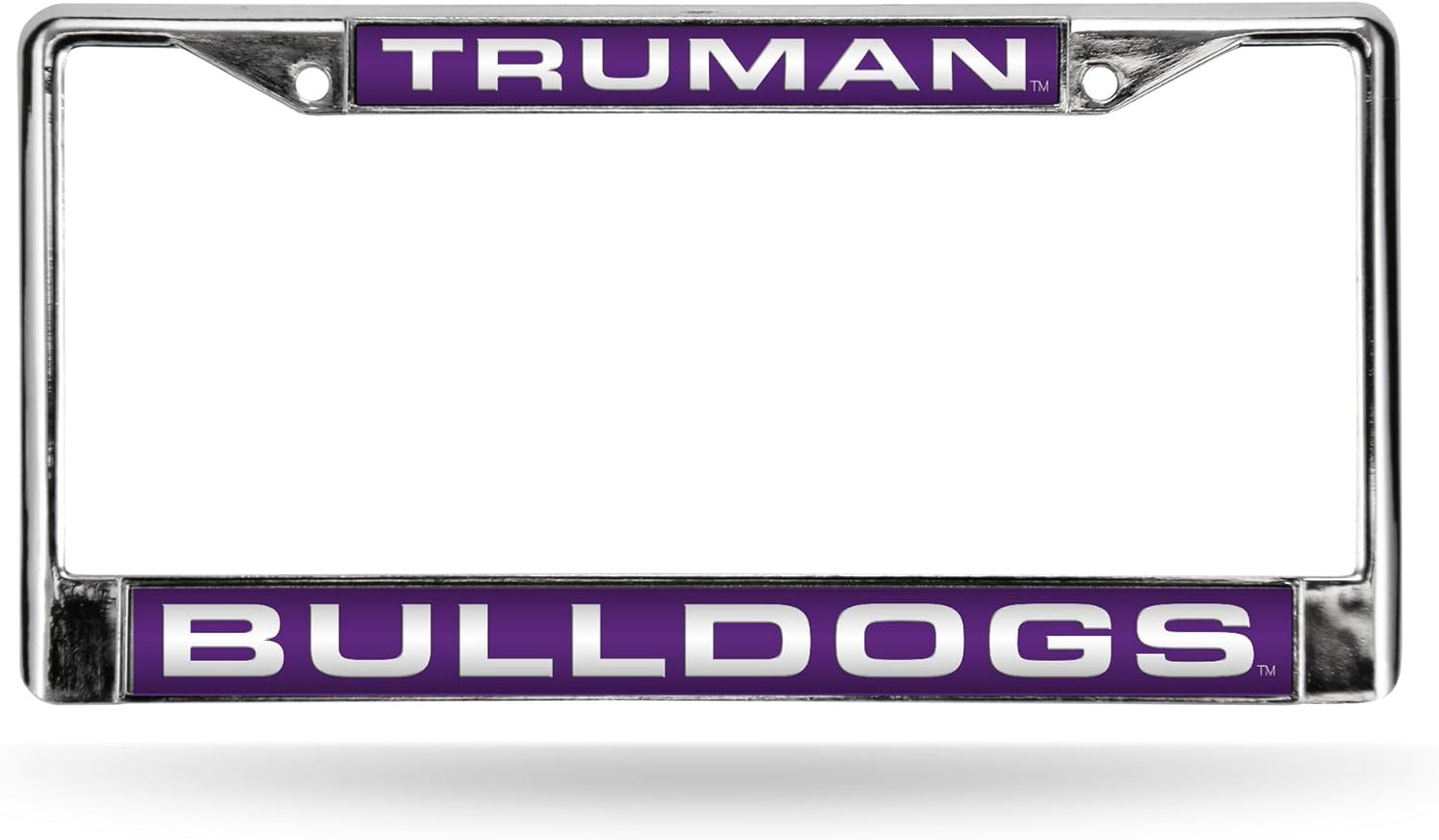 Rico Industries NCAA Unisex-Adult Laser Cut Inlaid Standard Chrome License Plate Frame