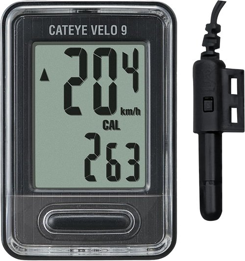 CATEYE Velo Wired Bike Computer – Entry-Level Speedometer and Odometer, Perfect for Beginner Cyclists, Auto Start/Stop, Easy Setup for Road, MTB, Gravel Bikes, 3 Year Battery Life